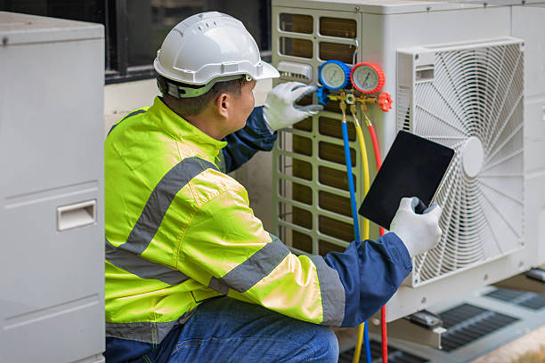 Professional Hvac technician working in Marion, SC